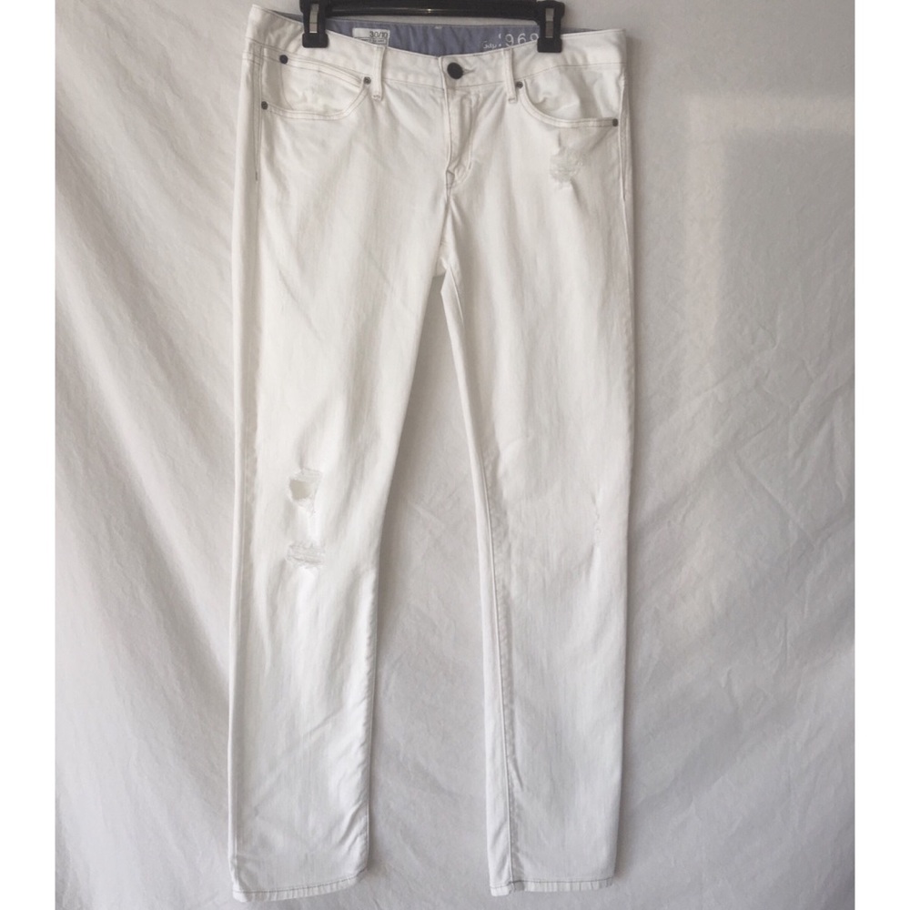 White Gap Distressed Jeans